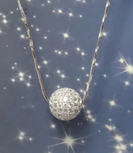 Rhodium Plating 18K Gold Plating Cubic Zirconia 91PC 925 Silver jewelry Pendants