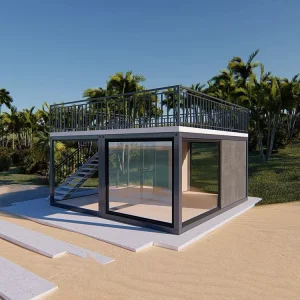 Custom Modern Factory Sale Container House Steel Structure 2 Bedroom Movable Homes Prefab Houses Design 20FT 40FT Container House Cafe Coffee Shop Prefab Houses