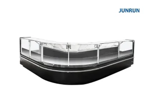 Supermarket Deli Display Counter Commercial Fridge Glass Door Large Display Compact Refrigerator Refrigeration Equipment