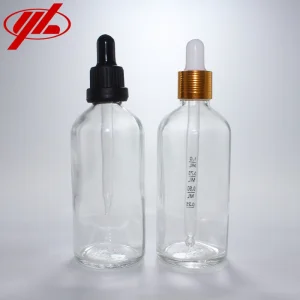 100ml Transparent Cosmetic Essential Oil Glass Bottle
