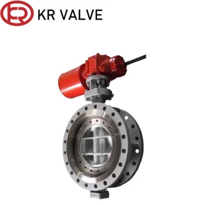 Custom Single acting pneumatic three eccentric butterfly valve hard seal 150LB Factories, Factory