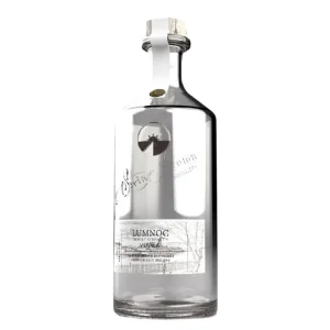 Gin 50ml Whiskey Whisky 50cc Vodka Wholesale Glass Mini Spirits Bottle with Aluminum Cap