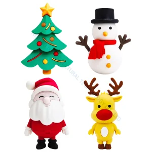 Wholesale Cute Christmas Non Toxic Pencil Rubber Eraser School