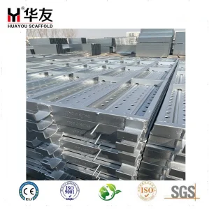 Hy Scaffolding Galvanized Kwikstage Steel Plank/Steel Board with Hook Walk Through Scaffold