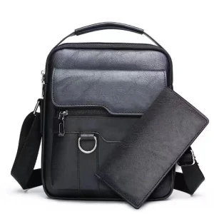 Classic Man PU Leather Messenger Bag