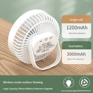 2025 New Portable Desk Fan Wall Hanging Fan