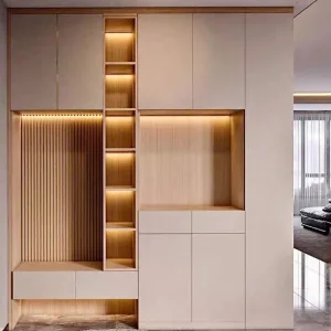 Modern Luxury Custom Wooden Entrance Cabinet Furniture