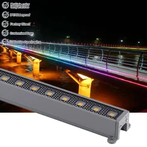 Cheap Price 12W Outdoor Linear Lights Waterproof IP67 Permanent Lamps 3000K 6500K RGB 12V 24V Building Bridge LED Wall Washers