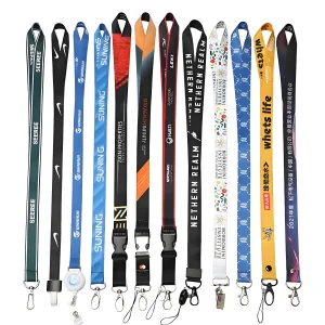 Factory Direct Supply Certificate Safety Release Buckle Climbing Mobile Neck Exhibition Lanyard