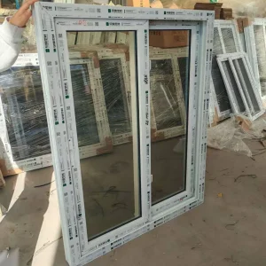 Ventanas deslizantes de vinilo PVC laminado a prueba de sonido, a prueba de viento y resistentes a huracanes económicas