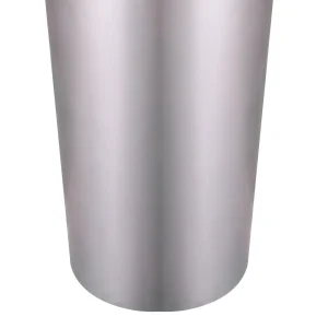 Multi-Use Tall Tapered Metal Planter Antique Finish Galvanized Steel Pot for Entryway Patio Garden