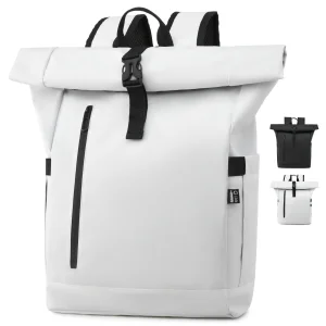 Unisex Trendy Zipper Closure Laptop Backpack Customizable Oxford Fabric Accessible Expandable Leisure Business Bag Waterproof