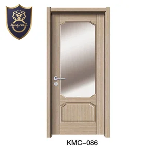 Elegant Golden Fir Carved MDF Combined Door for Stylish Interiors