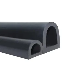 Large and Small D-Shaped Rubber Dock Fender Bumper Shock-Absorbing Strip EPDM Hollow D-Type Dense Sealing Strip