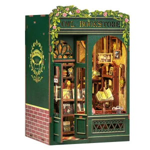 Library Book Nook DIY 3D Puzzle Bookend LED Light