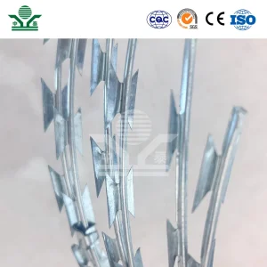 Zhongtai Building Barbed Wire Fence China Factory 300mm Coil Diameter Razor Wire Barbed Wire Used for High Security Dense Mesh Fence Panels 358 Anti Climb