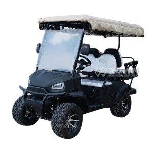 New Design 48V &amp; 72V Lithium Battery 4 Seater Hunting Golf Cart Utility Vehicle 4 Wheel Electric Golf Cart Club Car