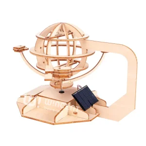 STEM Educational Kit Building Science Experiment Toy Shaking Fan Solar-Powered Helicopter DIY Wooden Gift for Boys Girls