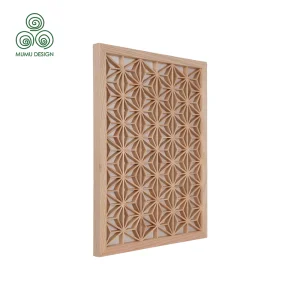 Custom Wooden Lattice Design for Modern Home Decoration Project Kumiko Feature Wall