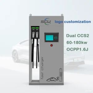 SCU ISO 15118 Electric Vehicle DC EV Charging Station SCU 120kw 150kw 180kw Dual CCS2 Connectors Remote Diagnostic Platform New