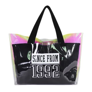Bolsas de playa personalizadas de PVC transparente