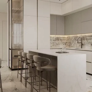 Plywood Low MOQ Modern Custom Kitchen Cabinets for Home