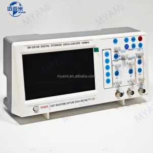 MYAMi 2 Channel 100mhz Digital Oscilloscope Dual Channel Frequency Student Oscilloscope with USB for Laboratory Testing