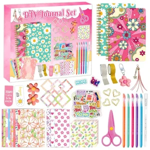 GF Personalized Colorful Arts Crafts Kit Girls Birthday DIY Journal Set Scrapbook Diary Notebook Stationery Made China Model