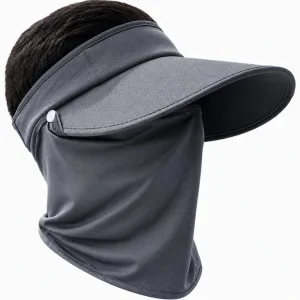 Solid Tone Fishing Sun Kit with Detachable Mask Windproof Breathable Structure Fit Both Male and Female Anglers Daily Freshwater Fishing