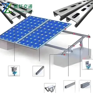 OEM Solar Structure Carport Mounting Rack with PV Solar Panel Canopy Roadway Products Carport Bracket