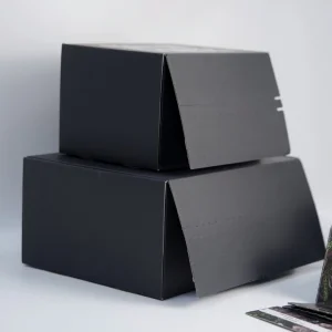 High Quality Black Recyclable Shipping Boxes Wholesale Price Shipping Box Custom Print Paper Board Mailer Express Packaging Box