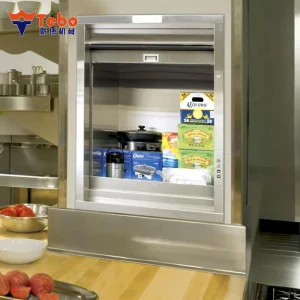 Compact Dumbwaiter Lift for Space-Saving in Small Restaurants or Cafes