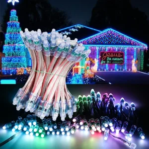 SHIJI Outdoor Waterproof Customized Point Light IP67 12V GS8208 RGB Pixel Lighting WS2811 Led Decorative Light Source
