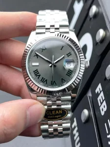 Masterfully Engineered Gift Wholesale Designer Automatic High Quality 1: 1 Swiss Movement Coveted Silvery Wrist Watch