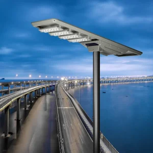 Smart Sensor Angle Adjustable Outdoor Waterproof IP65 Garden Security High Lumen Flood Wall Panel LED Lamp All in One Solar Street Light