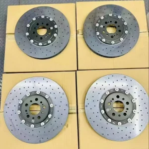 Carbon Ceramic 2-Piece Floating Front Brake Disc 370*34mm for Chevrolet C8 (OE 380) with floating car-parts