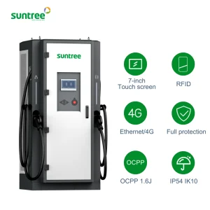 Public Use Floor Type Suntree CCS2 DC Fast Charger EV Car Charging Station New