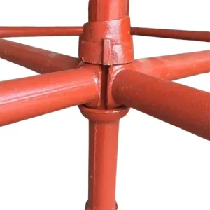 Reusable cuplock scaffolding frame
