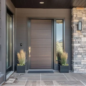 Alufront heavy duty armored door fireproof soundproof
