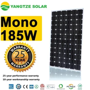 Top Quality 180 185W Monocrystalline Solar Panel
