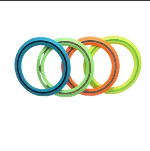 Customized Durable Soft Non-Slip Rubber Silicone Outdoor Dog Frisbeed Flying Disc Training Toy