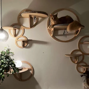 Eco-Friendly Solid Wood Cat Scratcher