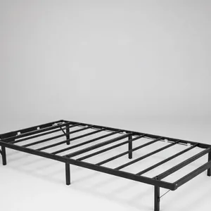 Estrutura de Cama de Ferro Única Feita na China, Resistente, Cama de Metal de Alta Resistência para Quarto e Dormitório