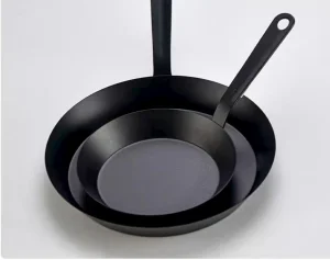 Extended Cast Iron Skillet with Long Handle Steak Frying Pan Minimalist Non-Stick Durable Cookware Set