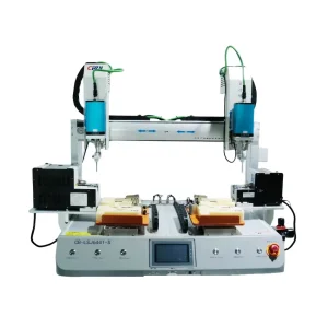 روبوت تثبيت البراغي الدقيق Ra 3-Axis مع وحدة تغذية بالاهتزاز - حل معتمد من ISO لتجميع لوحات الدوائر المطبوعة/الإلكترونيات الاستهلاكية