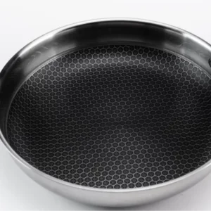 Uncoated 304 Stainless Steel Non-Stick Egg Pan Classic Design Healthy and Eco-Friendly with Less Fumes
