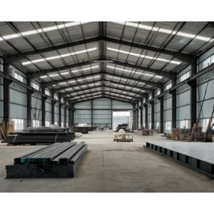 1000 Square Meter Prefabricated Ready Made Steel Structure Warehouse Building for Food Factory