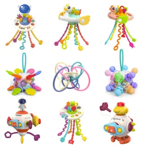 Wholesale Soft Silicone Teething Sensory Educational Montessori Baby Toddler Kids Plastic Toy