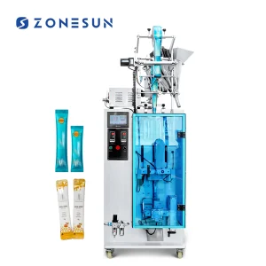 ZONESUN ZS-FS240 Small Sachet Drinks Mixes Organic Tea Powder Stick Bag Filling Sealing Machine VFFS Packaging Equipment
