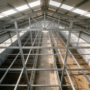 Weather-Resistant Steel H-Shape Warehouse Shed